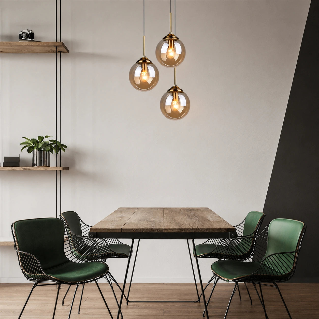 Modern Globe Glass Pendant Light