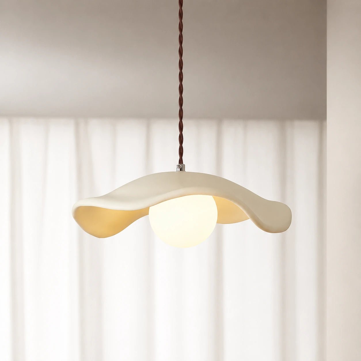 Sculptural Wabi-Sabi Pendant Light