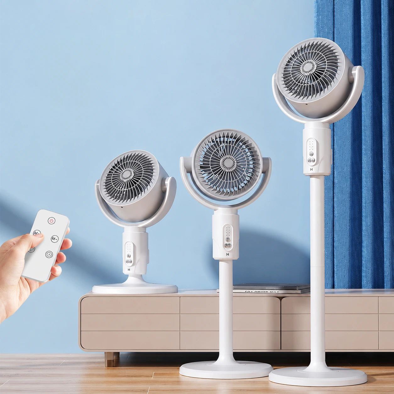 Rechargeable Oscillating Stand Fan
