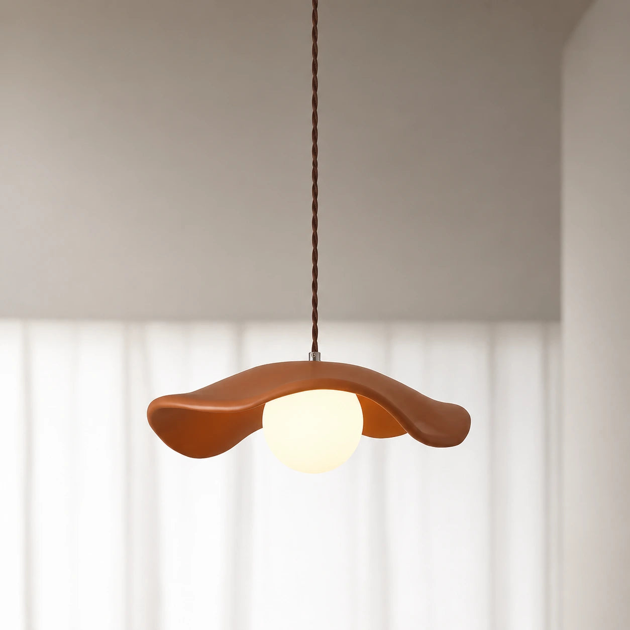 Sculptural Wabi-Sabi Pendant Light