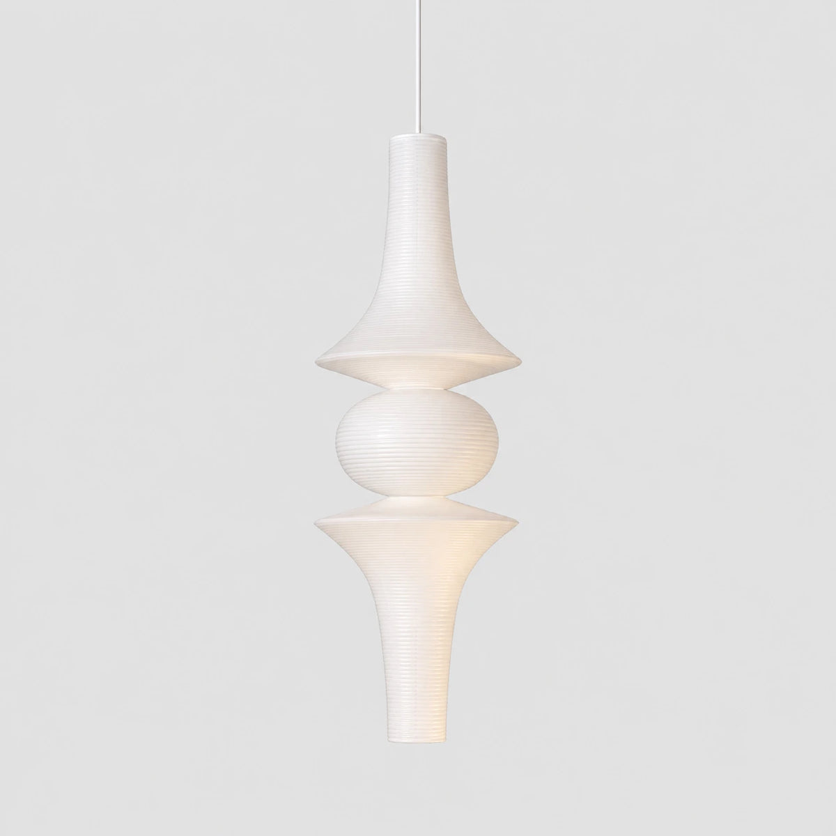Sculptural Washi Paper Pendant Light