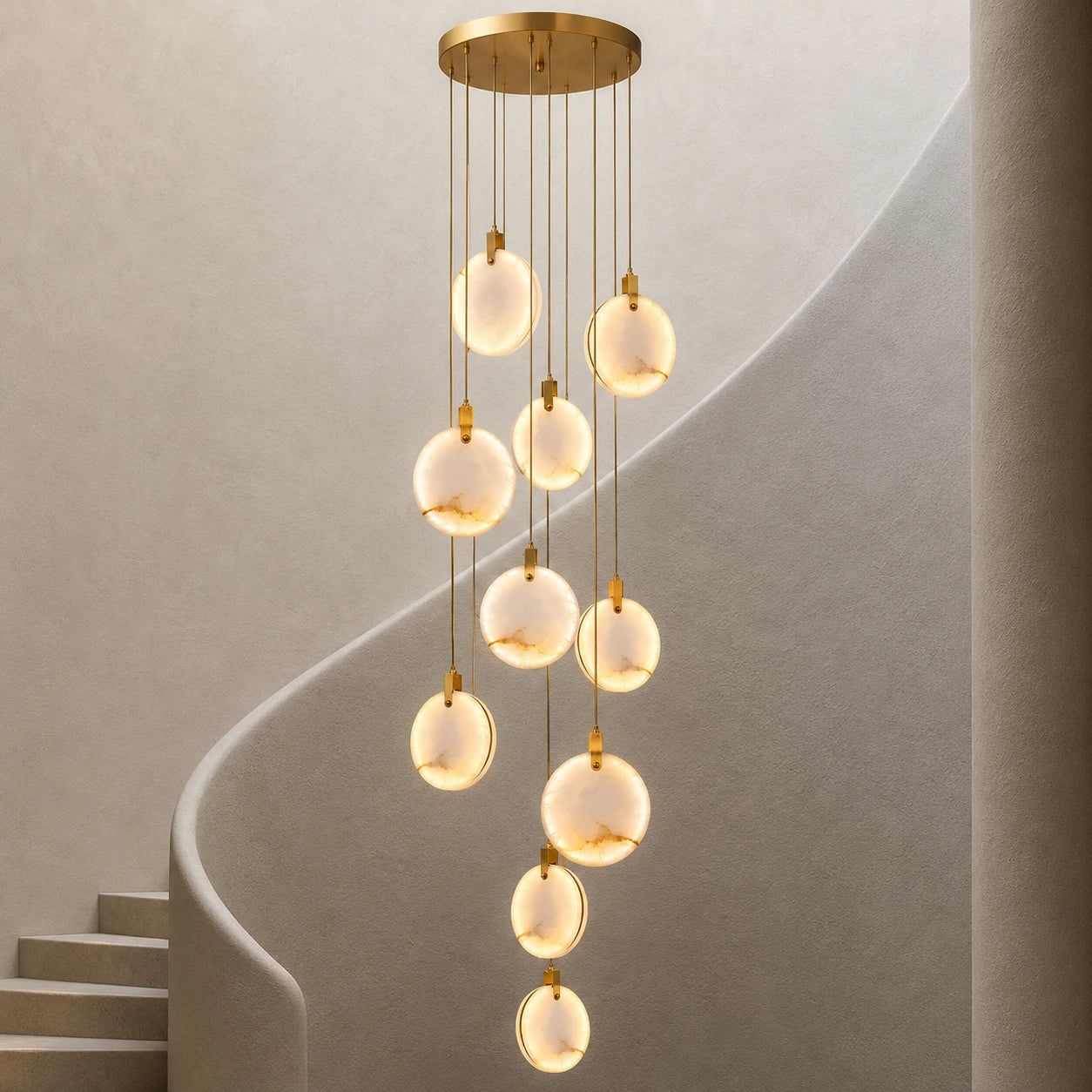 Luxury LED Disc Chandelier