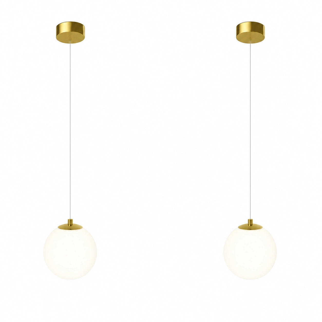 Modern Glass Globe Pendant Light