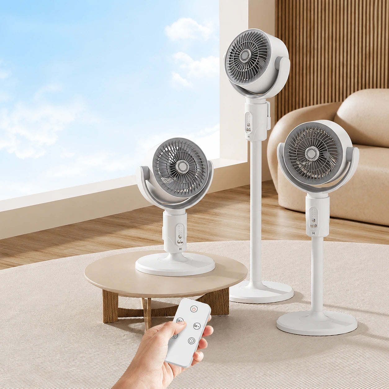 Rechargeable Oscillating Stand Fan