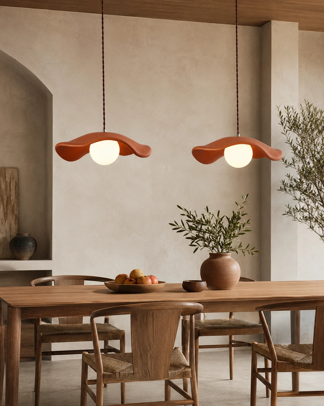 Sculptural Wabi-Sabi Pendant Light