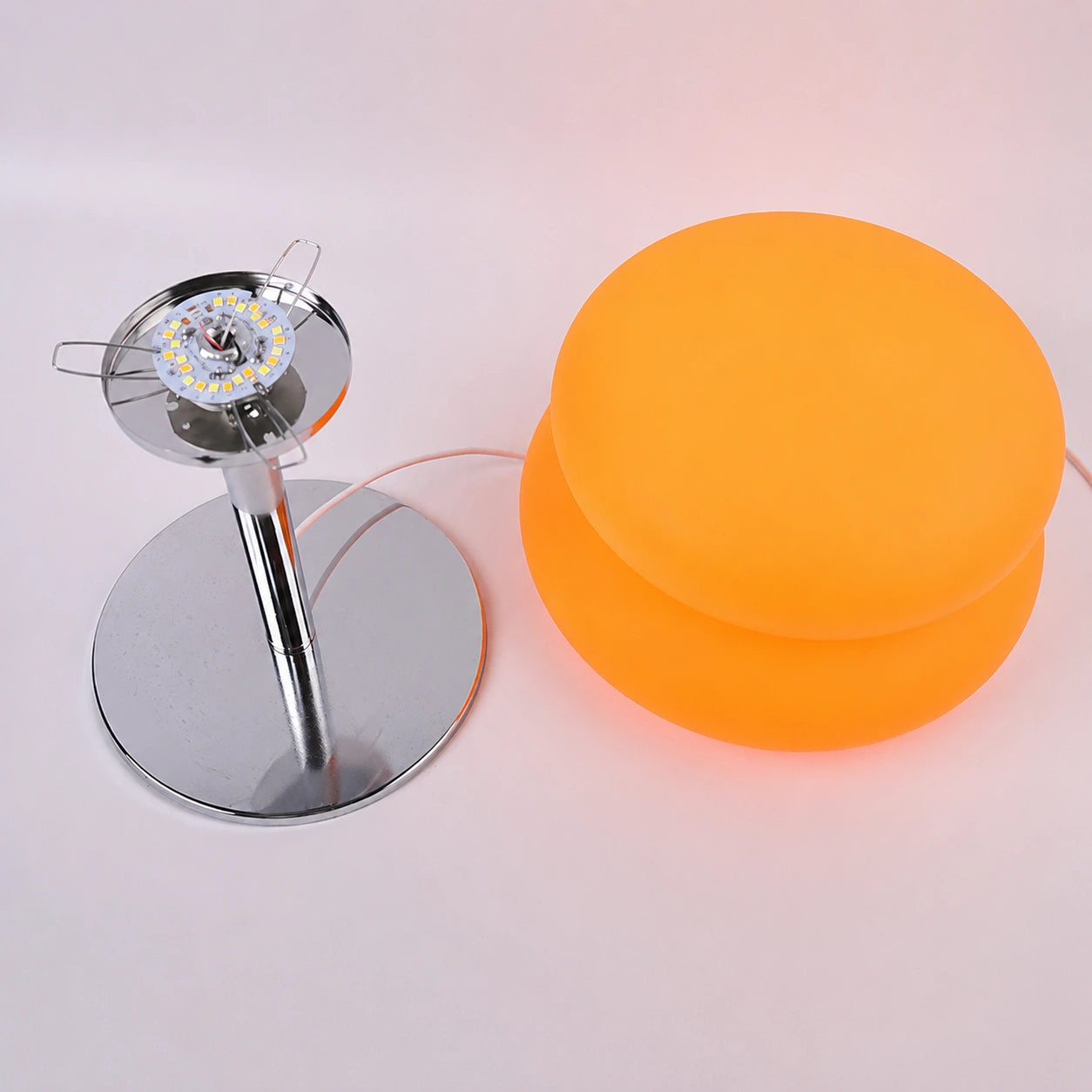 Retro Double-Dome Glass Table Lamp