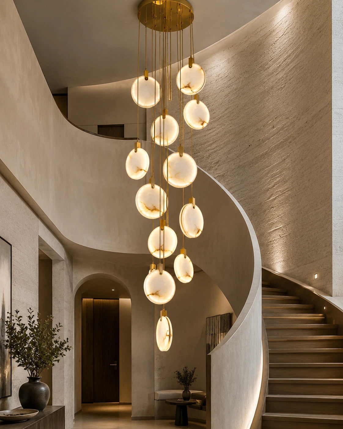 Luxury LED Disc Chandelier