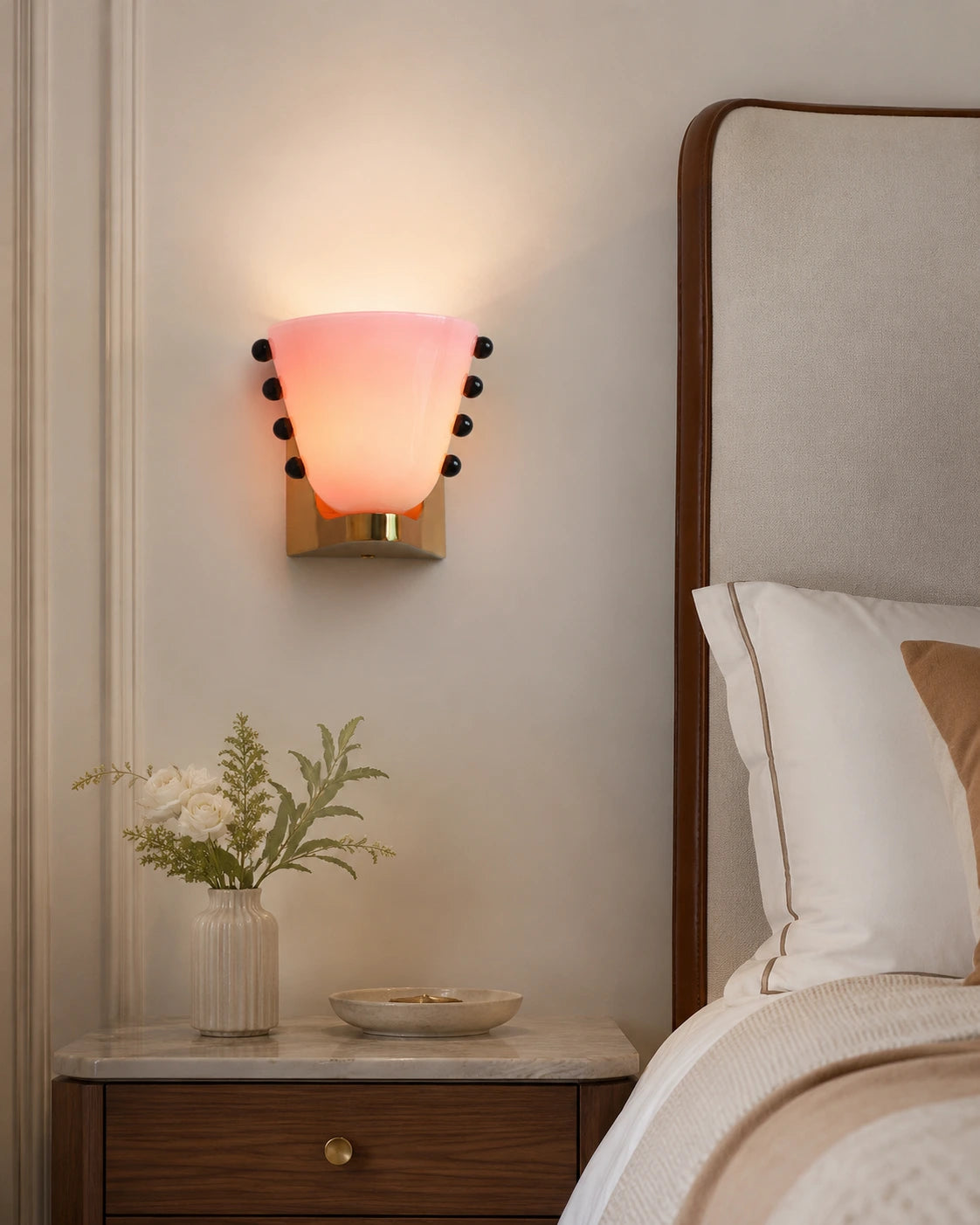 French Minimalist Glass Wall Light