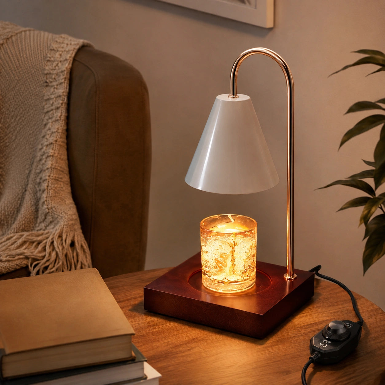 Candle Warmer Lamp with Dimmer Switch & Aromatherapy