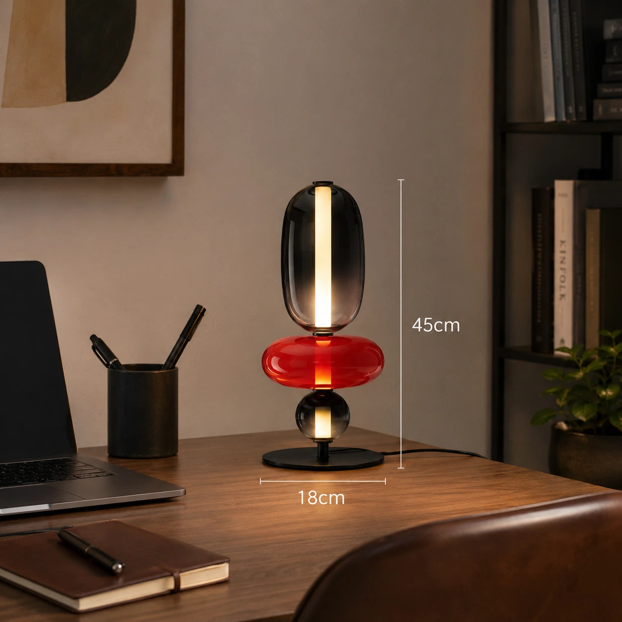 Modern Stained Glass LED Table & Floor Lamp