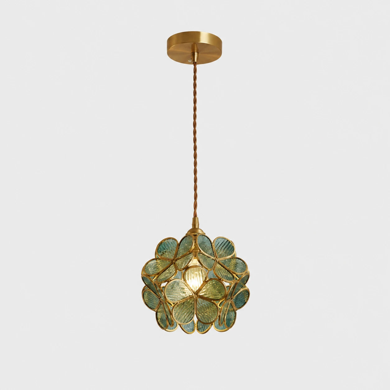 Floral Glass Petal Pendant Light