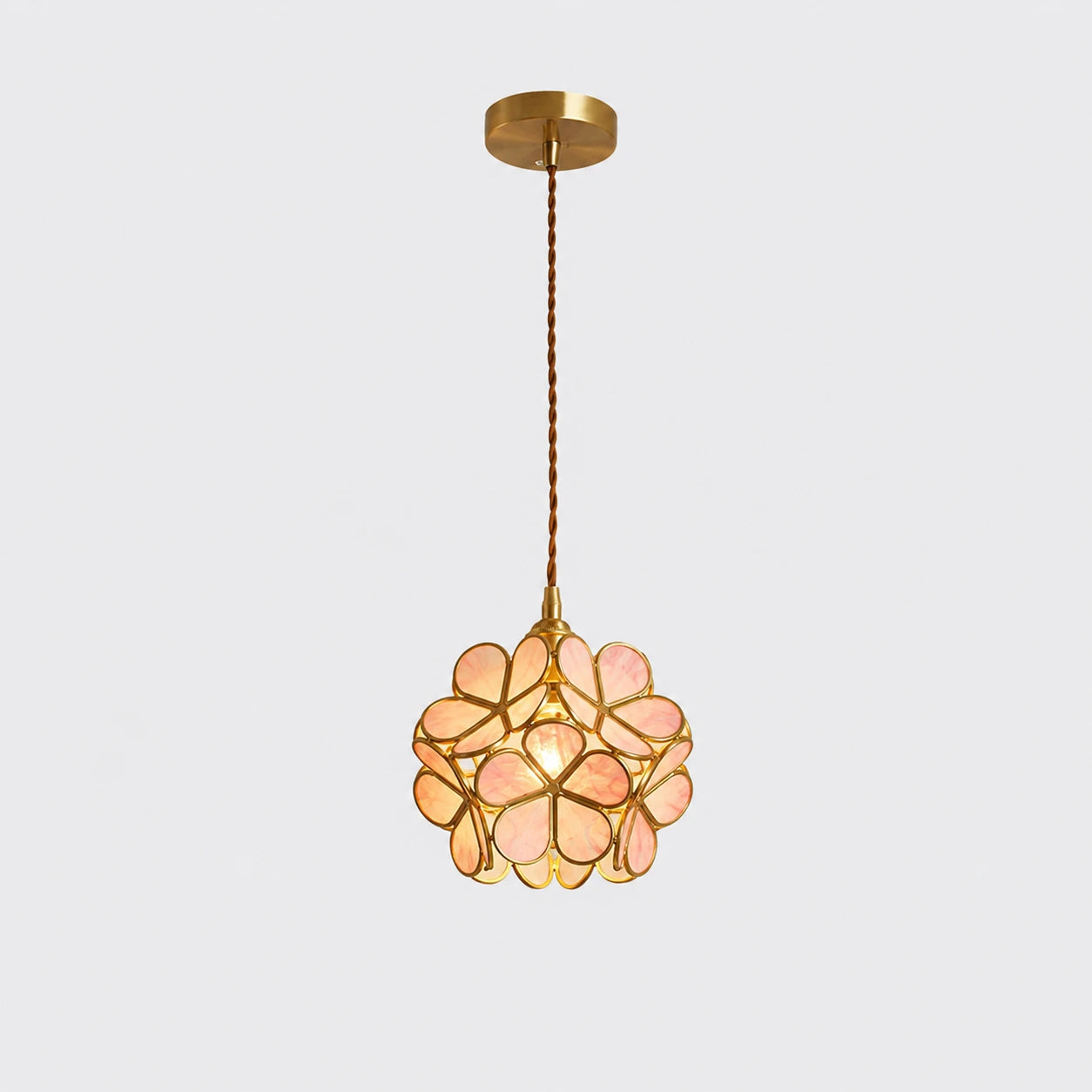 Floral Glass Petal Pendant Light