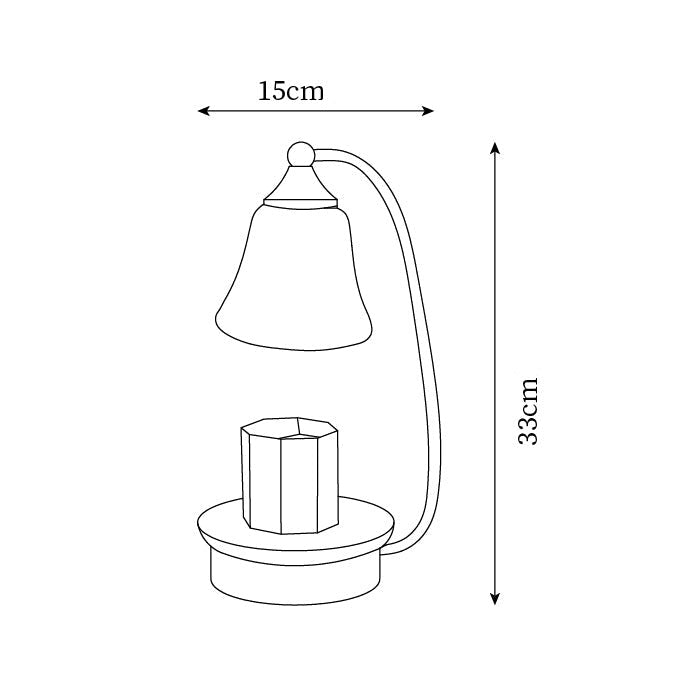 Jaro Candle Warmer Lamp – Nordic Metal Shade – Wax Melting Design