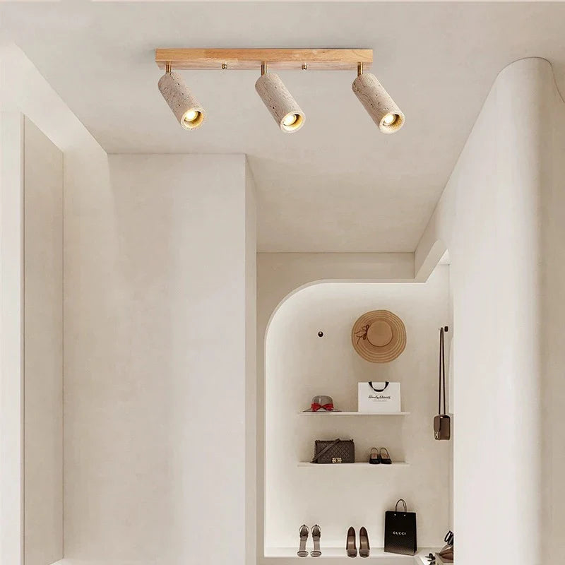 Contemporary Adjustable Led Natural Stone Ceiling Light