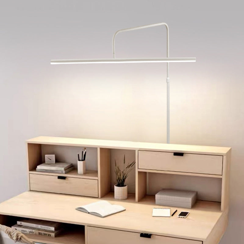 Minimalist Iron LED Floor Lamp – Dimmable Remote Control – Living Room & Bedroom