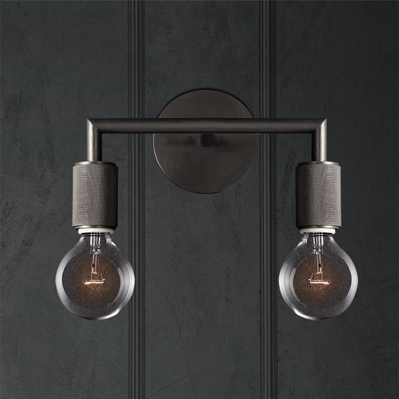 Hardwired Industrial Wall Sconce Light - Edison Bulb Compatible - for Bedroom