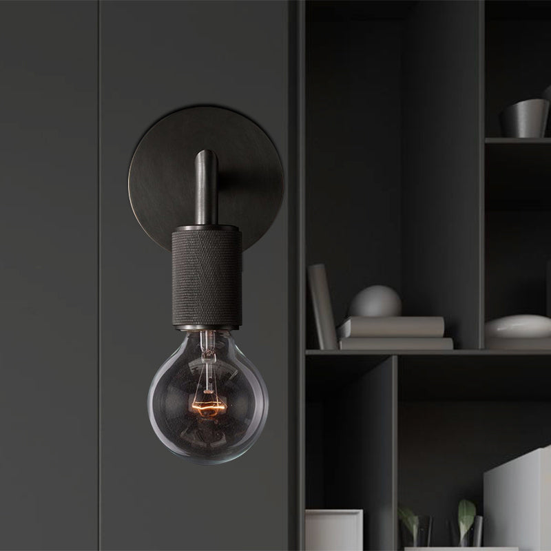 Hardwired Industrial Wall Sconce Light - Edison Bulb Compatible - for Bedroom