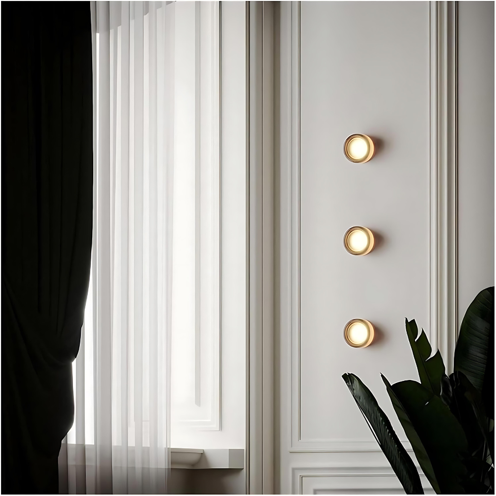 Nordic Minimalist Iron Acrylic LED Wall Light – Bedroom Hallway Living Room