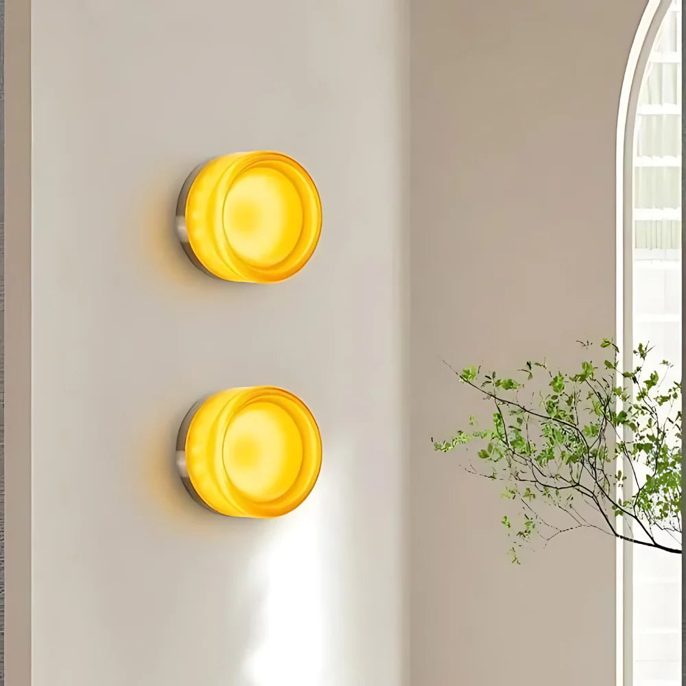 Nordic Minimalist Iron Acrylic LED Wall Light – Bedroom Hallway Living Room