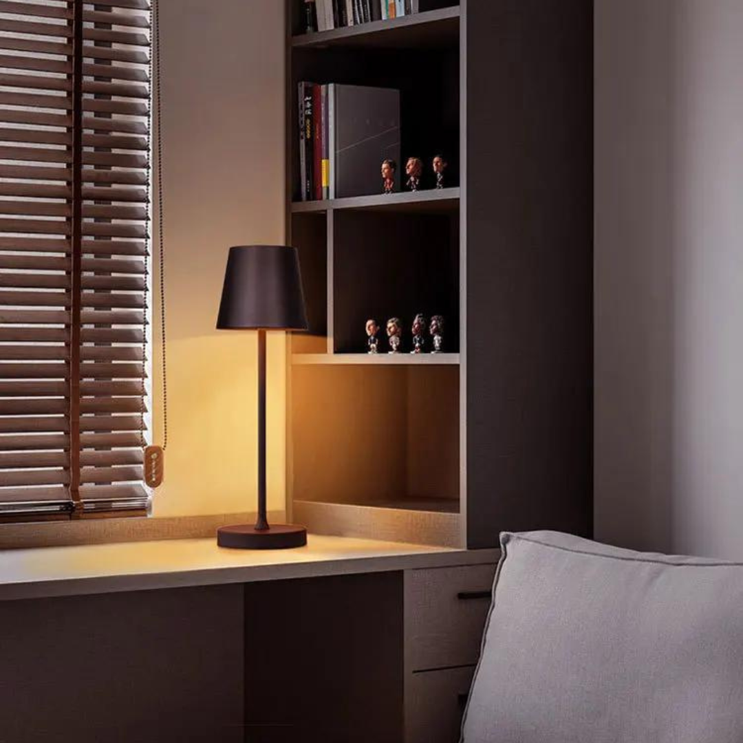 Battery Operated Bedside Table Lamp for Bedroom - Wireless Rechargeable LED - Touch Control