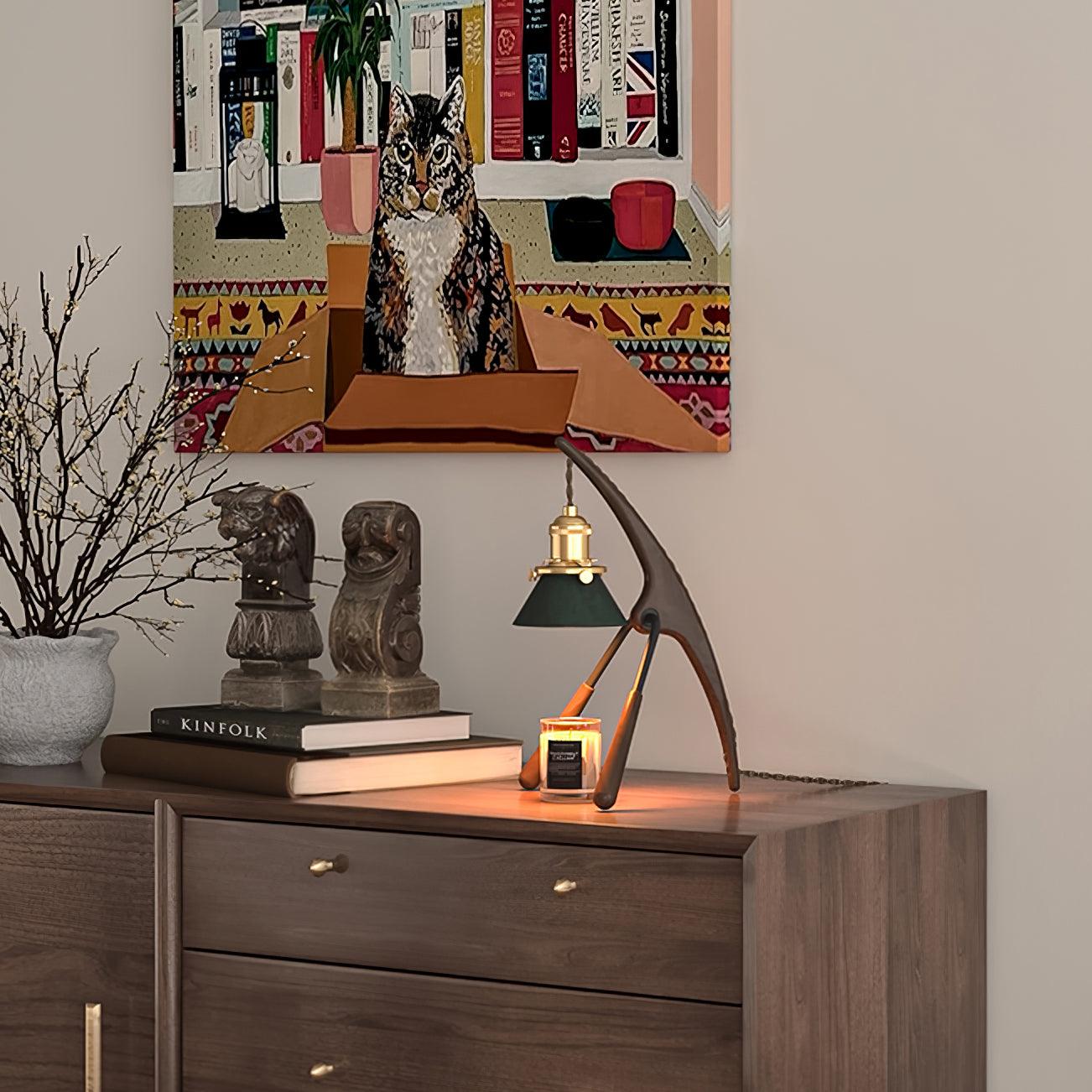 Mantis Warming Candle Lamp – Insect Art Design