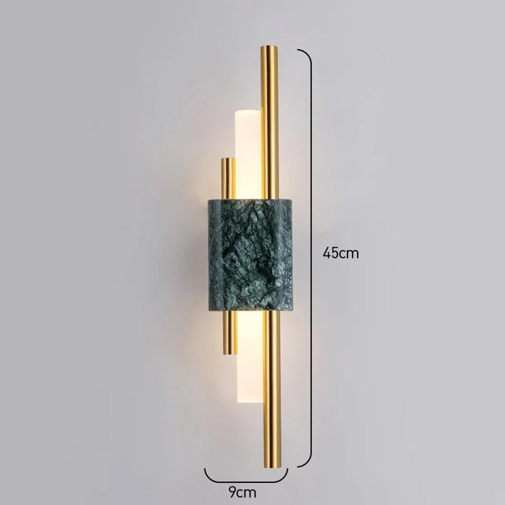 Elegant Dimmable Led Marble Finish Wall Light Living Room Bedroom