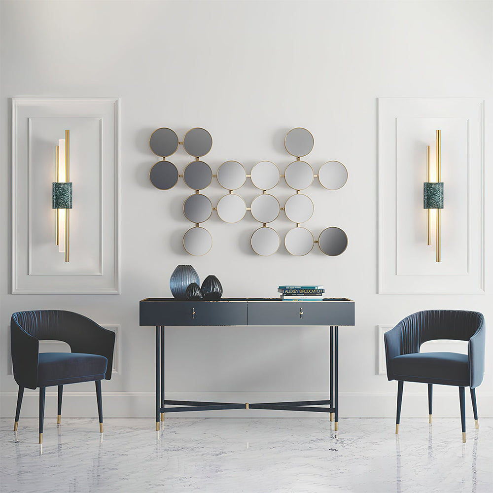 Elegant Dimmable Led Marble Finish Wall Light Living Room Bedroom
