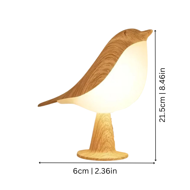 Bedside Table Lamp for Bedroom - Touch Control Color-Changing LED - Bird Aroma Diffuser