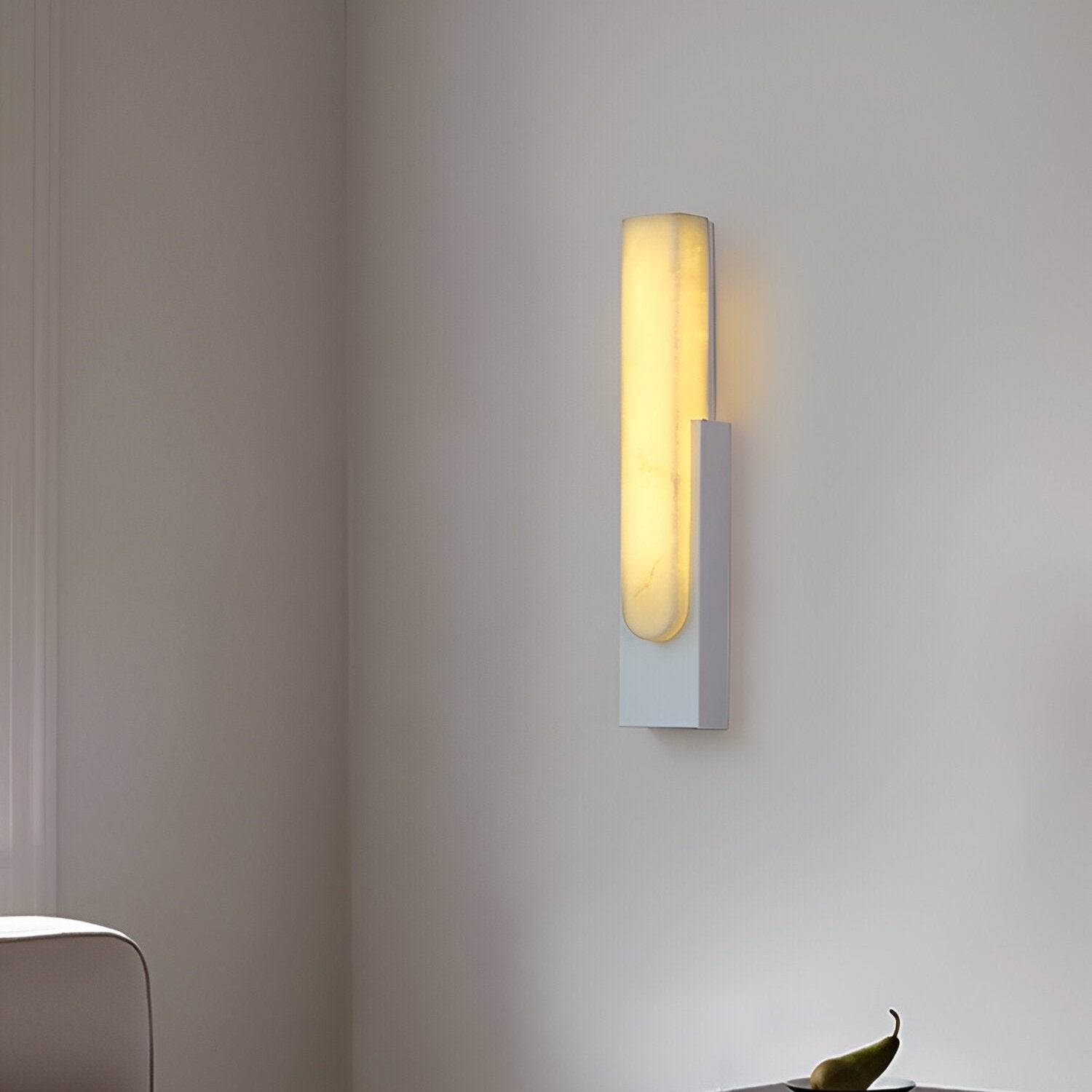 Modern Vertical LED Tube Wall Sconce – 50cm Resin Metal – Bedroom Hallway