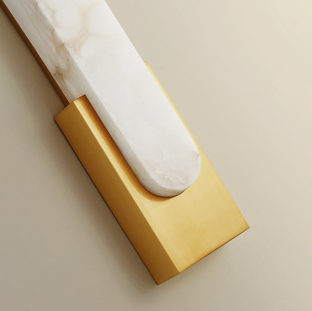 Modern Vertical LED Tube Wall Sconce – 50cm Resin Metal – Bedroom Hallway