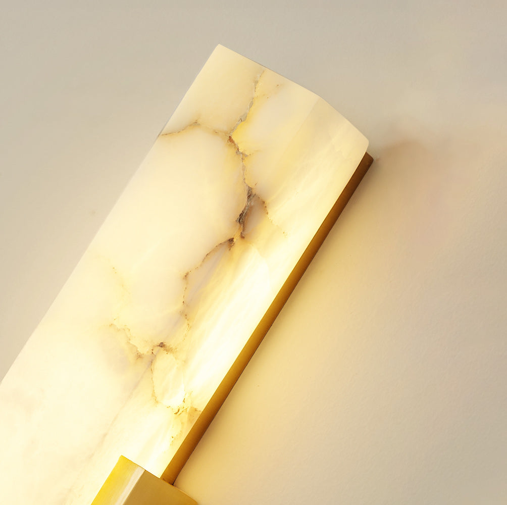 Modern Vertical LED Tube Wall Sconce – 50cm Resin Metal – Bedroom Hallway