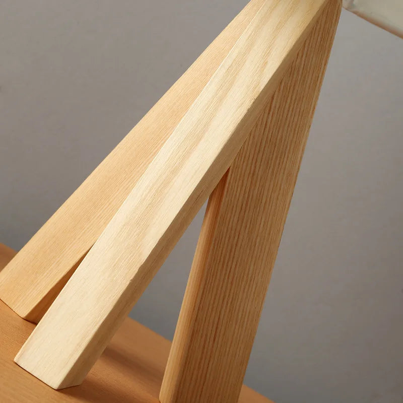 Wood Base Table Lamp - Reading Light
