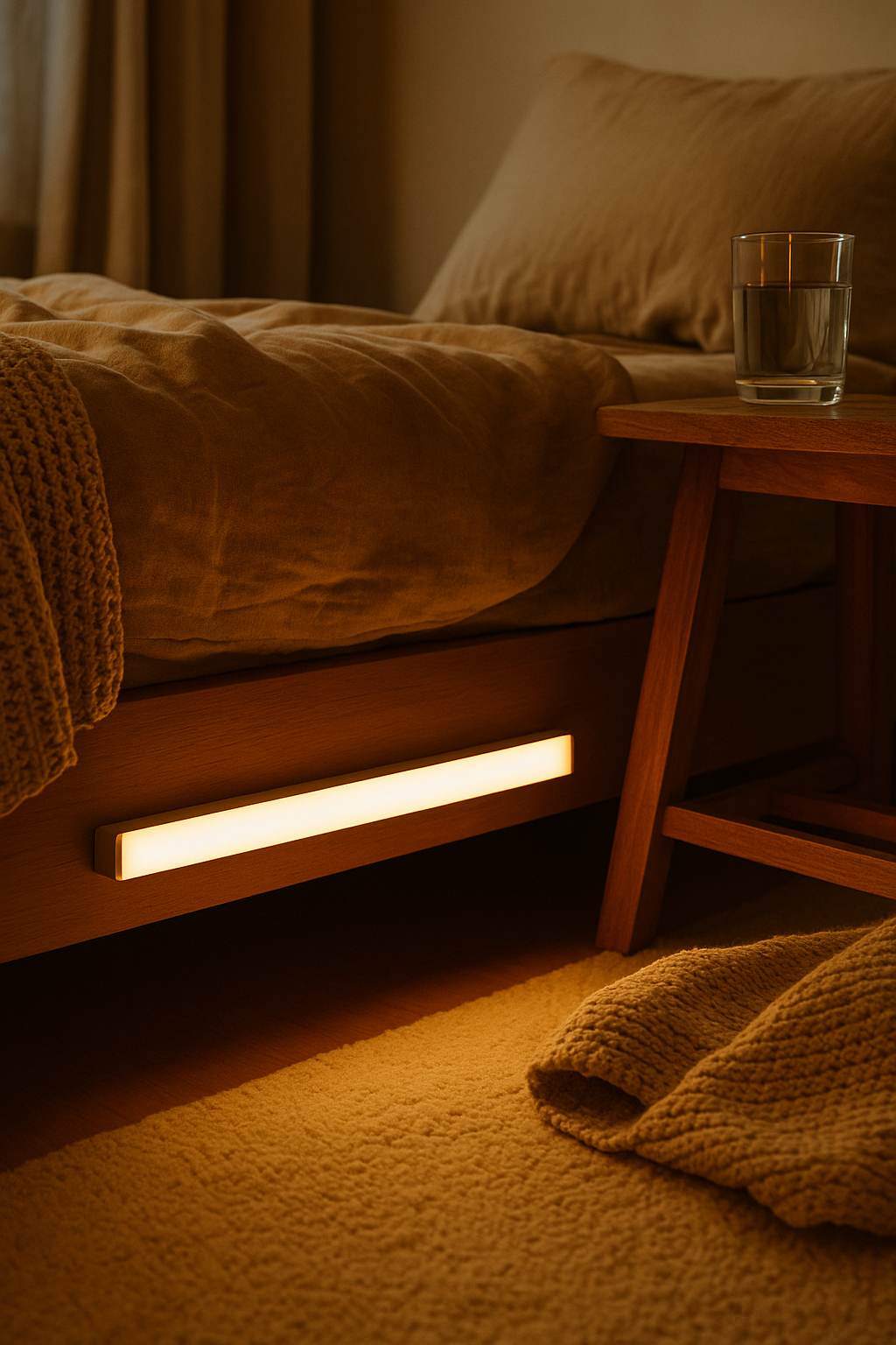 Motion Sensor LED Strip Light – Rechargeable Magnetic Bar – Wardrobe Kitchen Stairs