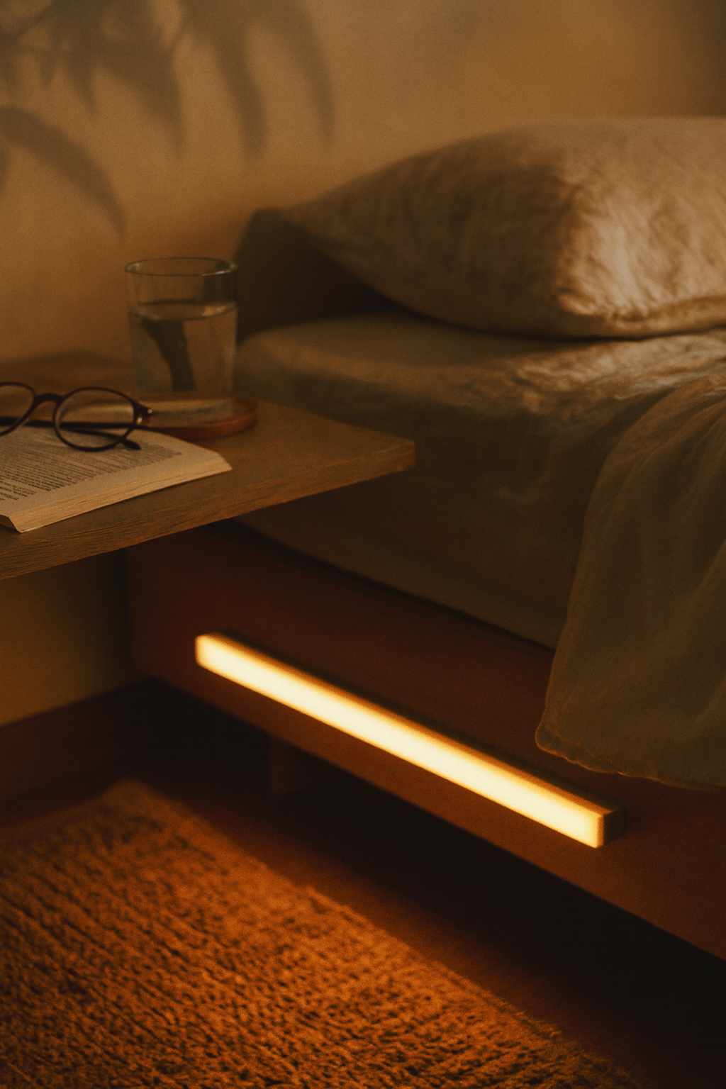 Motion Sensor LED Strip Light – Rechargeable Magnetic Bar – Wardrobe Kitchen Stairs