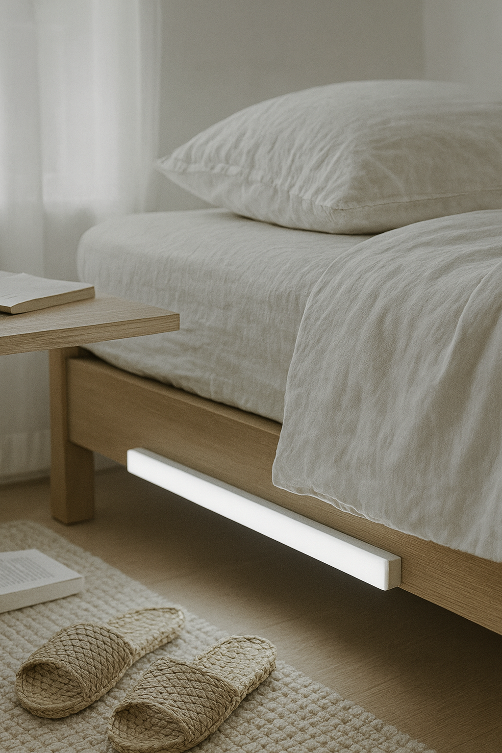 Motion Sensor LED Strip Light – Rechargeable Magnetic Bar – Wardrobe Kitchen Stairs