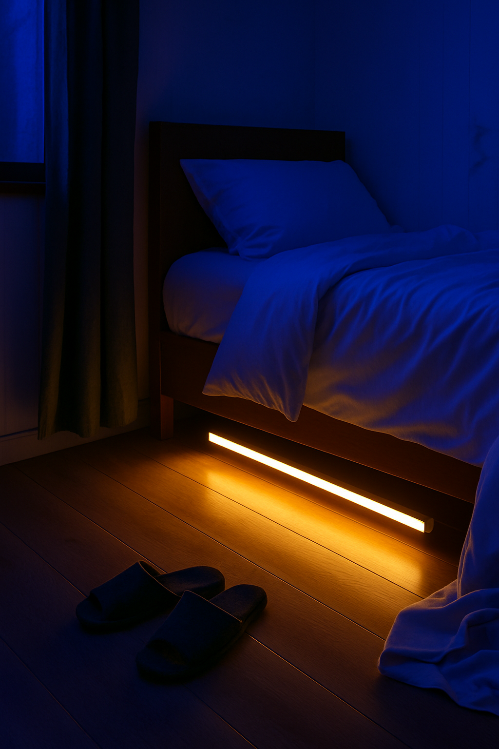 Motion Sensor LED Strip Light – Rechargeable Magnetic Bar – Wardrobe Kitchen Stairs