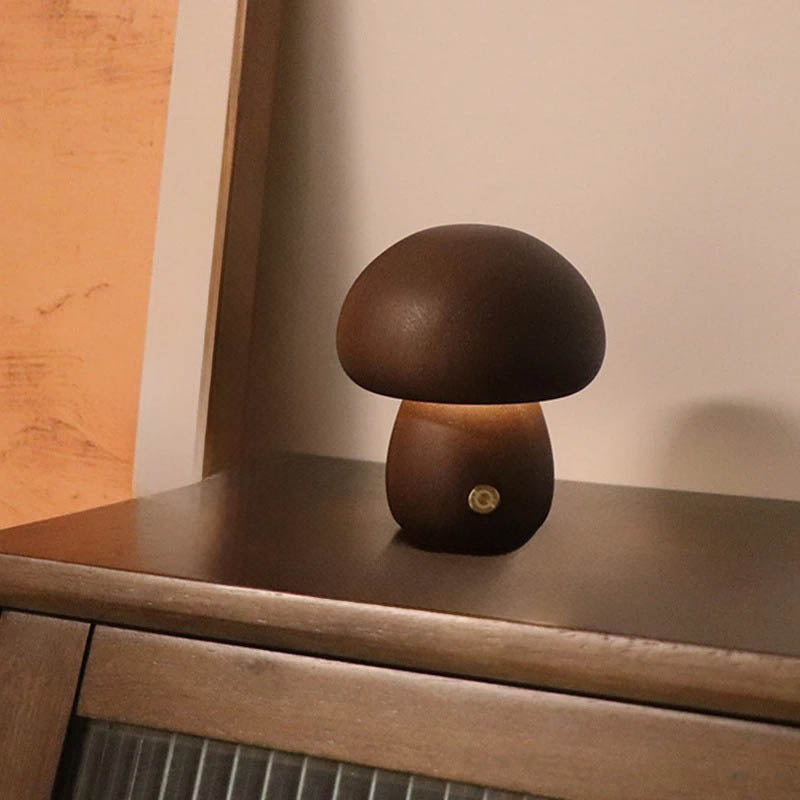 Modern Touch Control Wooden Warm Glow Led Night Light