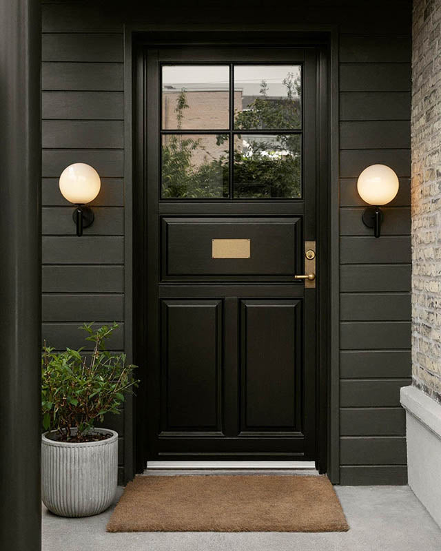 Modern Glass Ball Wall Sconce – Nordic Brushed Brass Iron for Bedroom & Bathroom