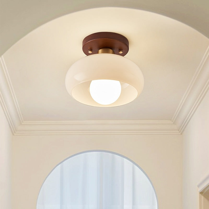 Bauhaus Cream Ceiling Light Modern Design