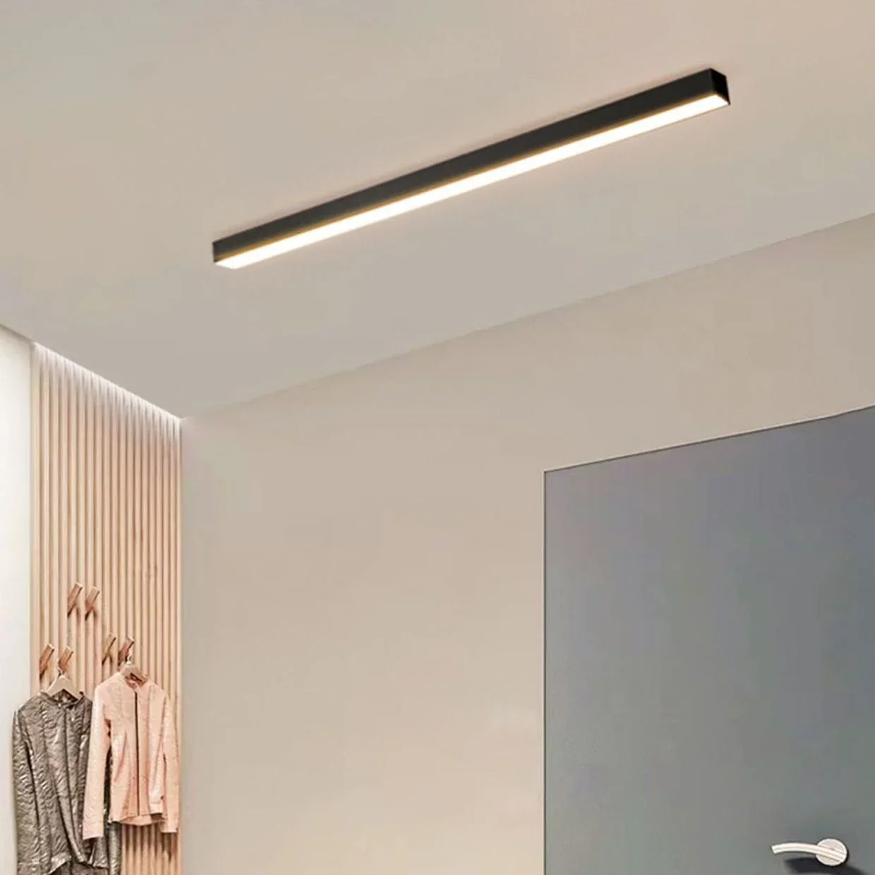 Modern Outdoor Waterproof LED Flush Mount Ceiling Light Black or White
