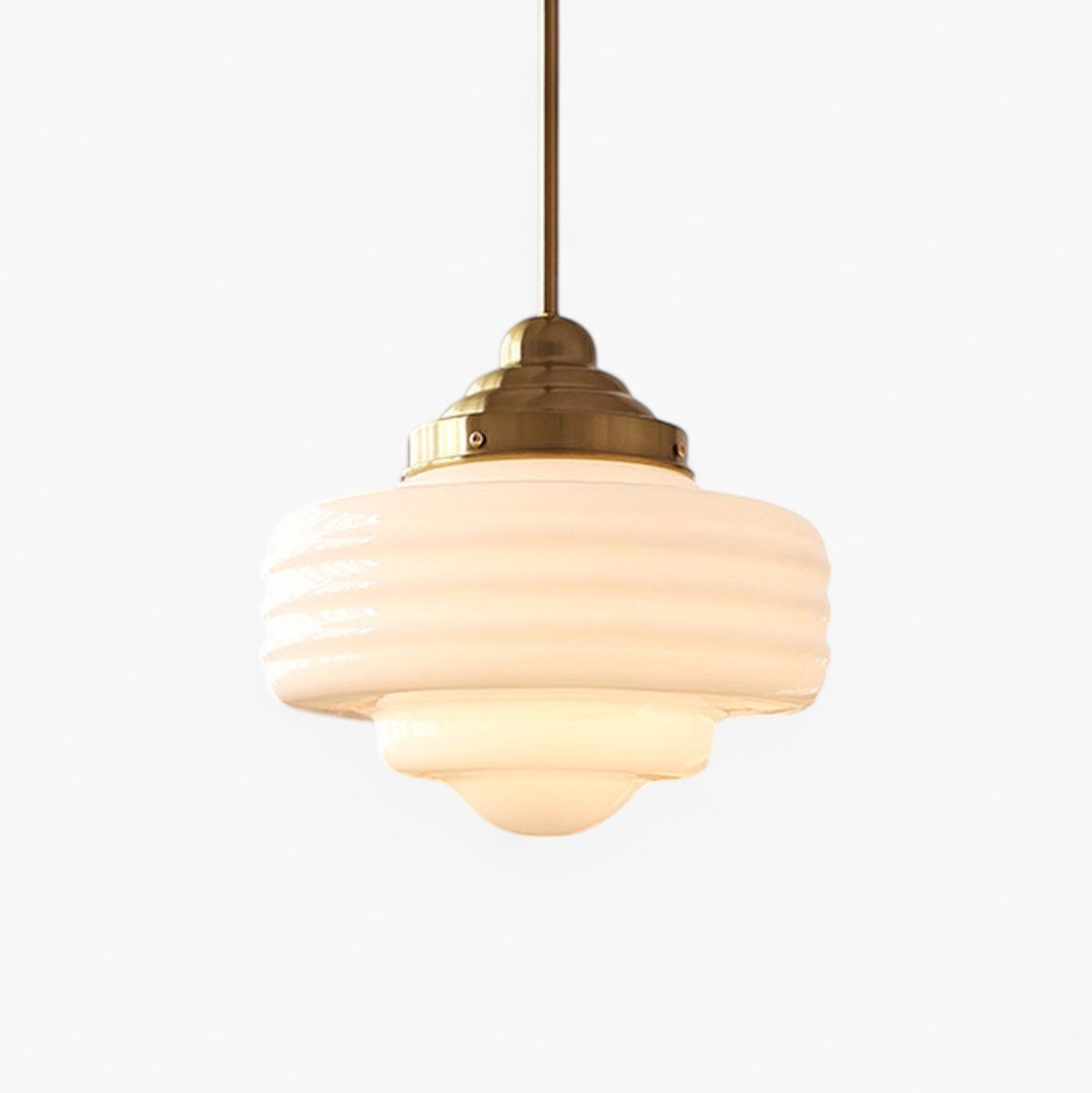 Elegant Warm 3000K Glass Iron Industrial Pendant Light Kitchen Island