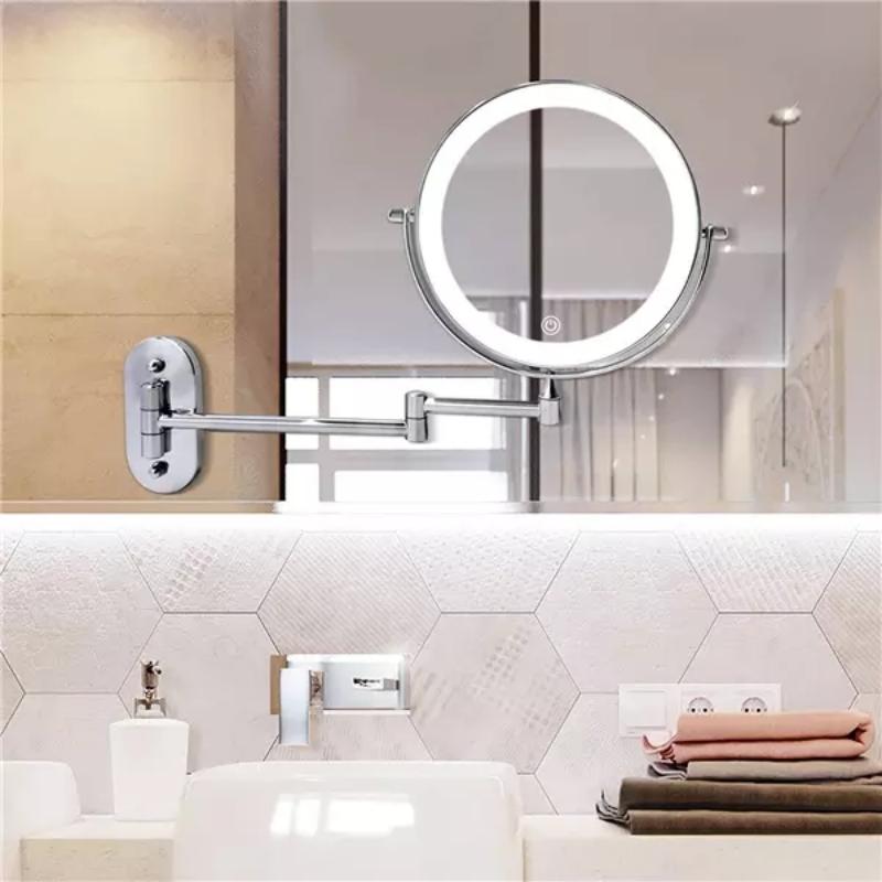 Vanity Mirror Makeup LED Light Adjustable Magnification Touch Control