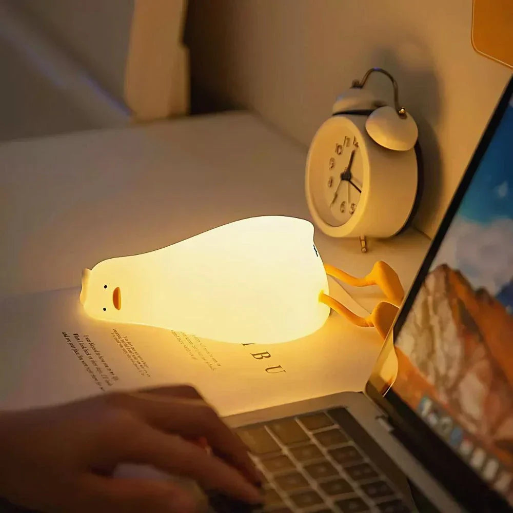 Kids Animal Night Light – Rechargeable Soft Silicone LED – Dimmable Timer Nursery