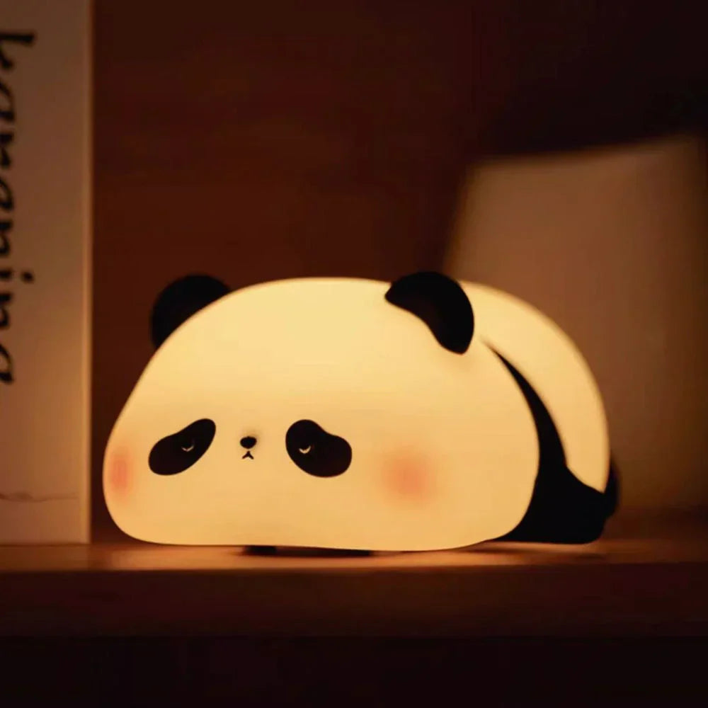 Kids Animal Night Light – Rechargeable Soft Silicone LED – Dimmable Timer Nursery
