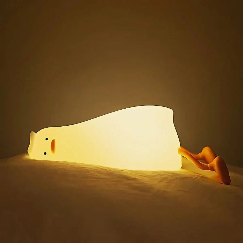 Kids Animal Night Light – Rechargeable Soft Silicone LED – Dimmable Timer Nursery