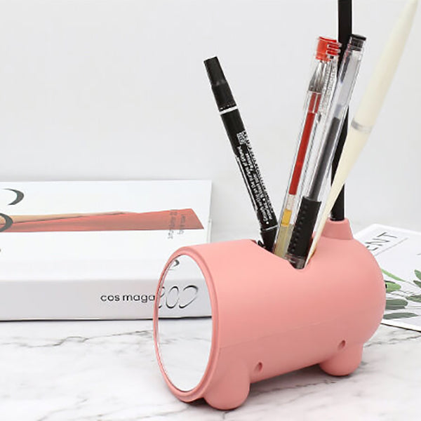 Kids LED Bunny Desk Lamp – Rechargeable Study Light with Pen Holder – Flexible Neck