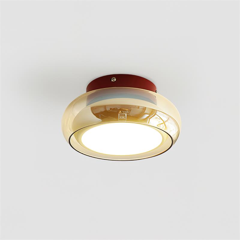 Glass dome LED ceiling light