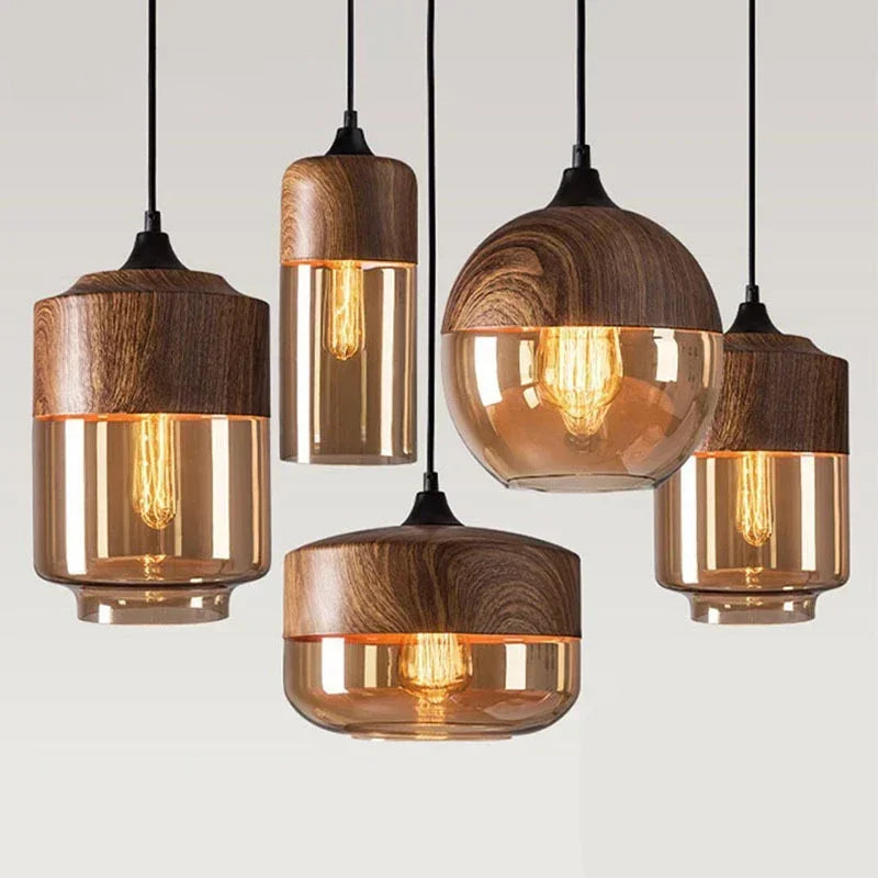 Elegant Contemporary Glass Kitchen Island Pendant Light