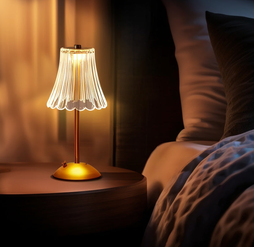 Dimmable Bedside Table Lamp - Cordless Battery Operated