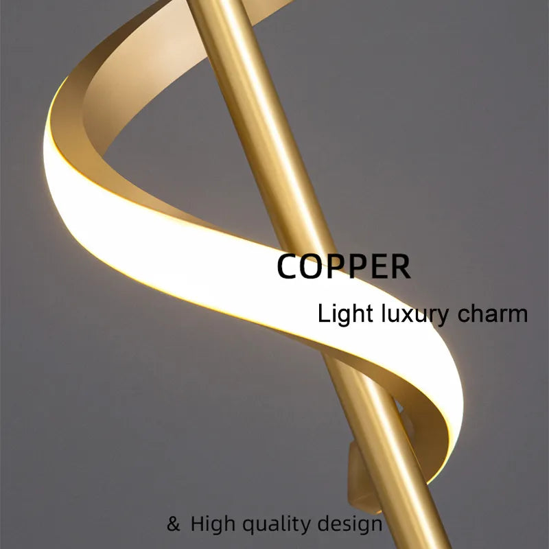 Twisted Metal LED Wall Light – Hard Wired Warm Glow – Bedroom Living Room